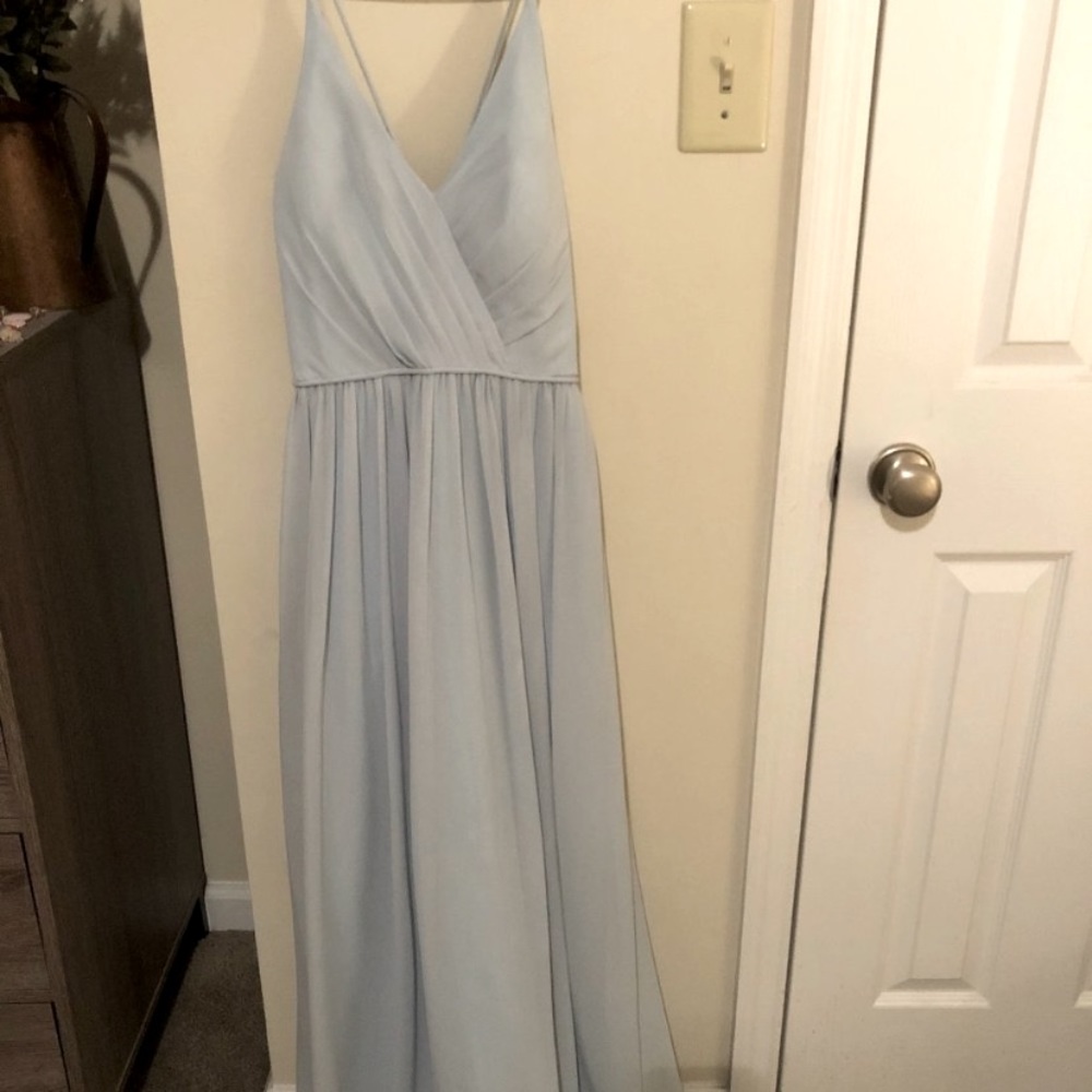 Azazie mist bridesmaid dress, size 2! Worn once.
